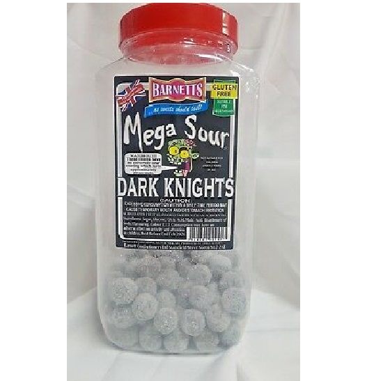 Barnetts Mega Sour Dark Knight Licorice Flavoured Sour Balls Hard Candy Gluten Free TikTok Trend 100g