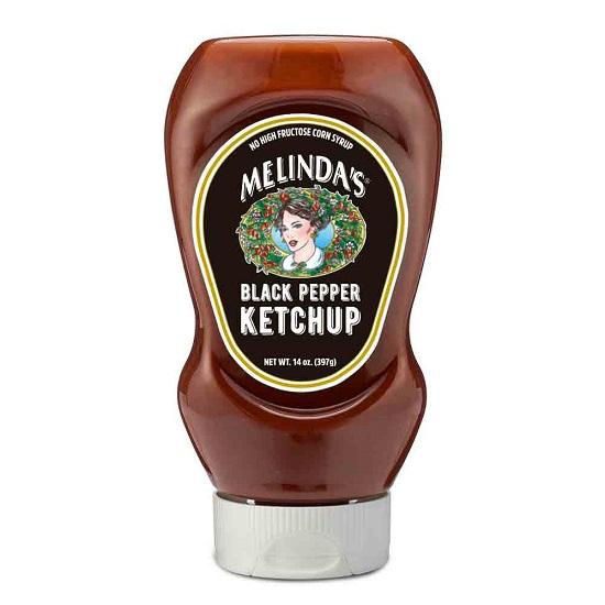 Melinda's Melindas Black Pepper Ketchup Tomato Sauce Gluten Free 397g