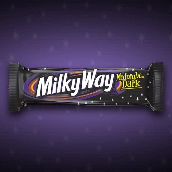 Milky Way Midnight Dark Chocolate Nougat Caramel Bar 49g