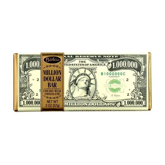 Bartons Million Dollar Creamy Milk Chocolate Bar 57g