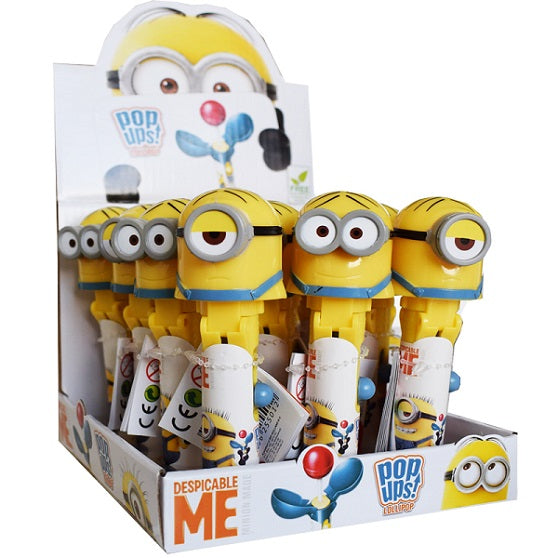 Minions Pop Ups Lollipop with Collectable Toy Character 10g BBD: 31/5 ...