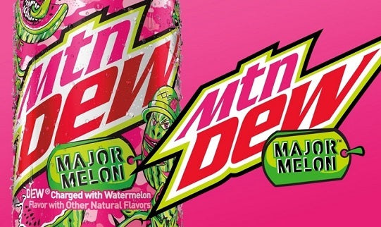 Mountain Dew Major Melon Soft Drink Soda 355ml Can