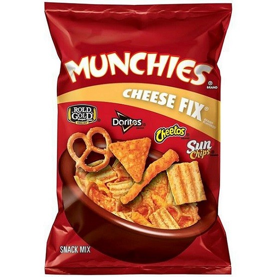 Munchies Cheese Fix Snack Chip Mix Cheetos Doritos Rold Gold Sun Chips 262g