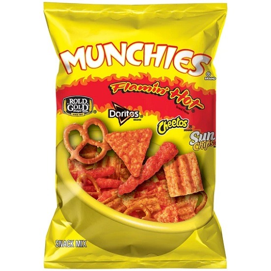 Munchies Flamin Hot Snack Mix Cheetos Doritos Sunchips Rold Gold 262.2g