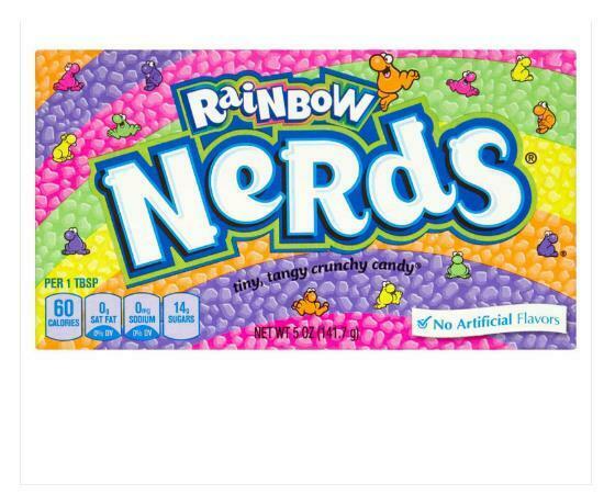 Rainbow Nerds Theatre Box Flavoured Candies Lollies141.7g