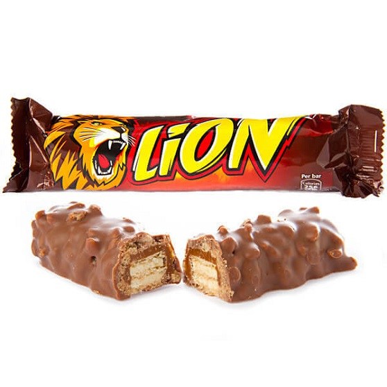 UK Nestle Lion Chocolate Caramel Wafer Bar 40g