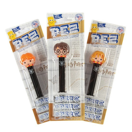 Harry Potter Pez Candy Dispenser Voldemort Harry Potter Hermione & Ron Limited Edition Gluten Free 24.7g