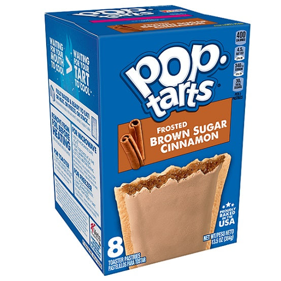 Pop Tarts Frosted Brown Sugar Cinnamon Toast Treat Breakfast 8pkt 384g