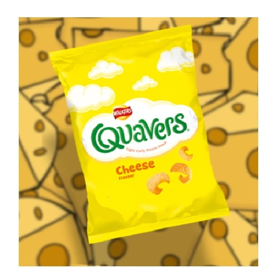 Walkers Quavers Potato Cheese Flavoured Chips Snack 20g