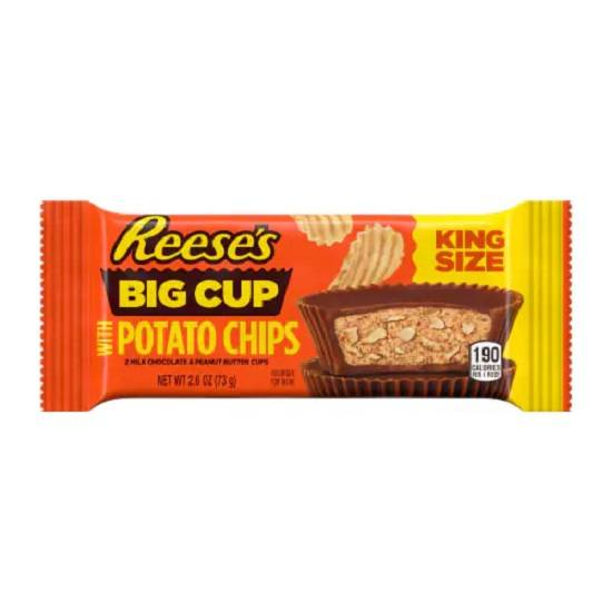 Reese's Reeses Big Cup with Potato Chips King Size Peanut Butter Cups 73g