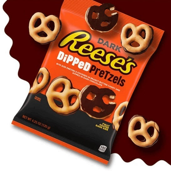 Reese's Reeses Dark Chocolate Dipped Pretzels 240g Bag