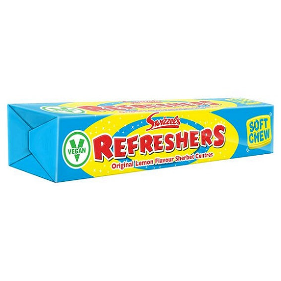 Swizzels Refreshers Original Lemon Flavour UK Soft Chews 43g