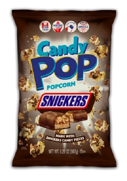 Candy Pop Popcorn Snickers Snack Treat 149g Bag