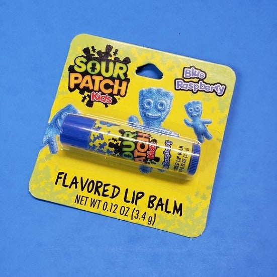 Sour Patch Kids Blue Raspberry Flavoured Lip Balm Gluten Free 3.4g