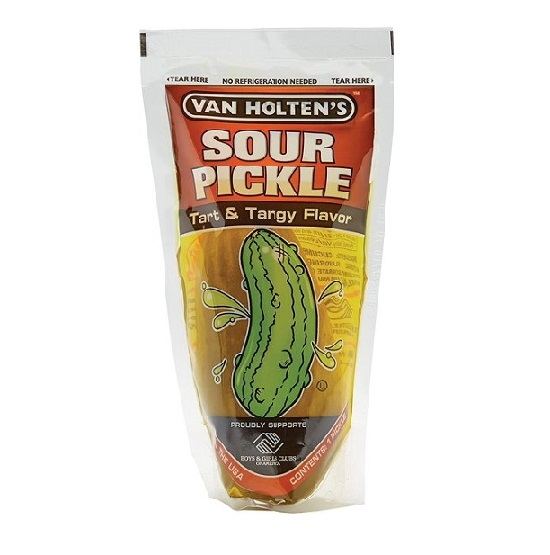 Van Holten's Holtens Sour Pickle Tart &amp; Tangy Flavour Pickle In a Pouch