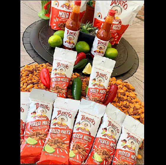 Tapatio Spicy Mixed Nuts With Lime Peanuts Cashews Almonds 70g