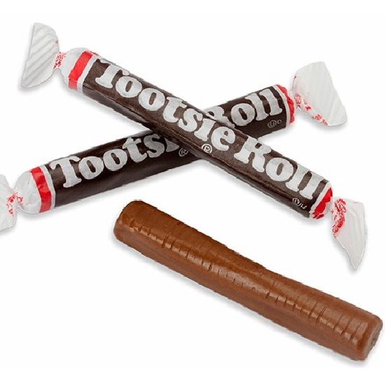 Tootsie Roll Chewy Chocolate Taffy Lolly Candy Roll 10g