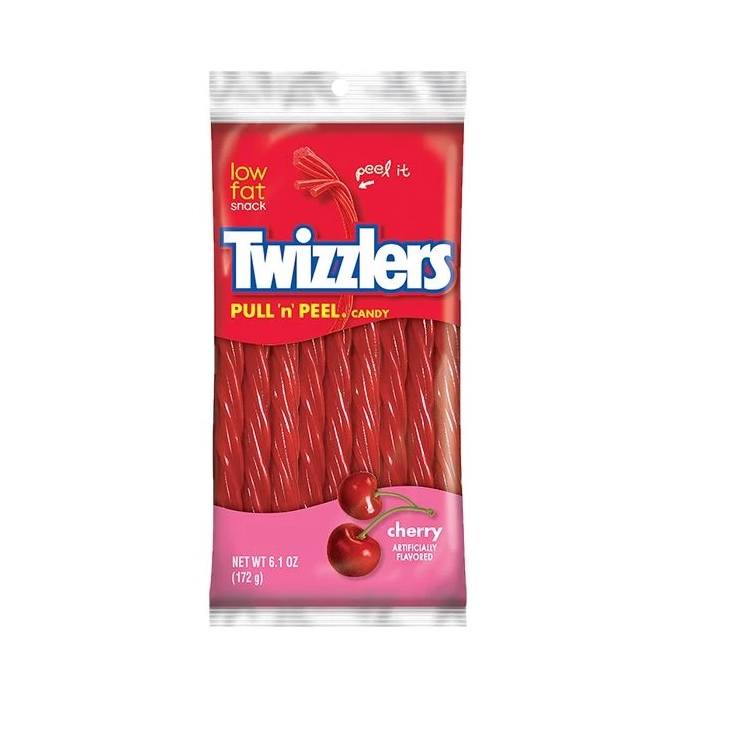 Twizzlers Cherry Flavour Twist Licorice Chew Candy 172g Packet