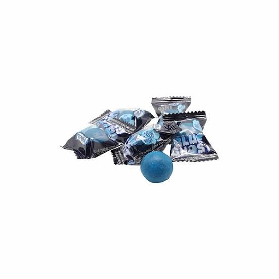 Vidal Blue Ghost Super Sour Raspberry Hard Candy with Bubble Gum Centre Gluten Free 8g