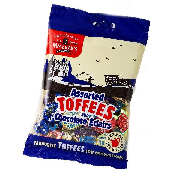 Walkers English Assorted Toffees and Eclairs 150g