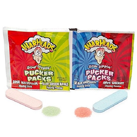 WarHeads Sour Dippin Sherbet Pucker Packs Single Pack 9g