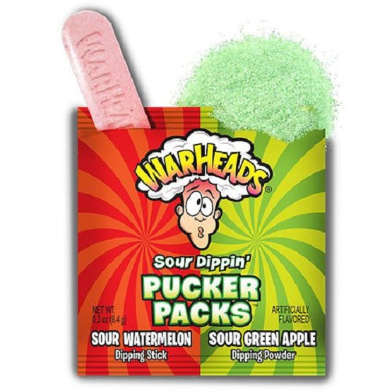 WarHeads Sour Dippin Sherbet Pucker Packs Single Pack 9g