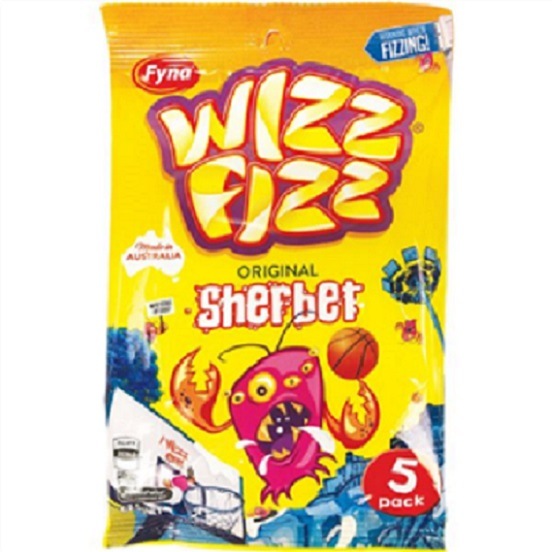 Aussie Wizz Fizz Sherbet 8 Pack Gluten Free 100g