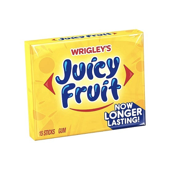 Wrigley's Wrigleys Juicy Fruit Original Chewing Gum 15 Pieces Per Pack 14g