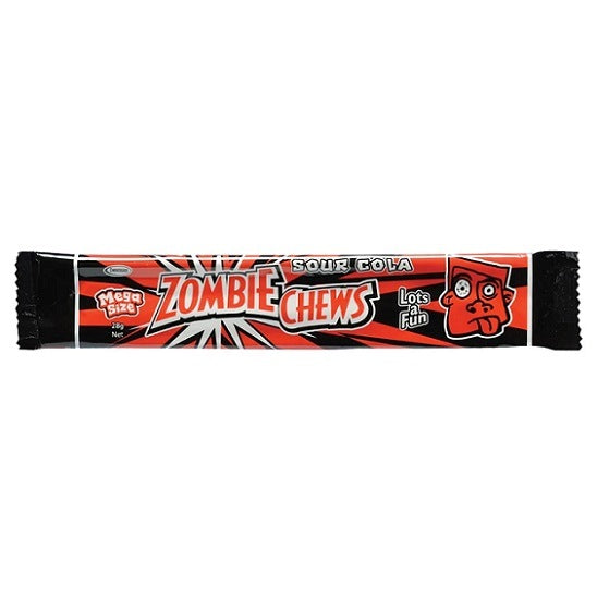 Zombie Chews Sour Cola Flavoured Bar Gluten Free 28g