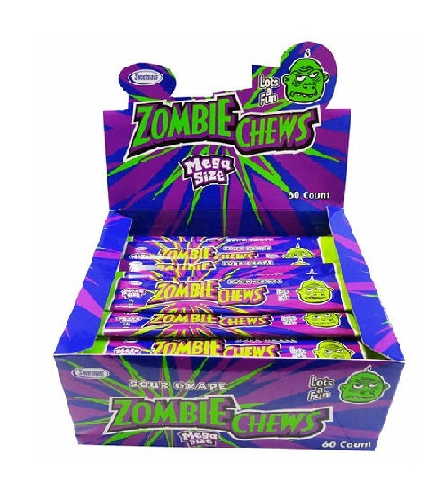 Zombie Chews Sour Grape Flavoured Bar Gluten Free 28g